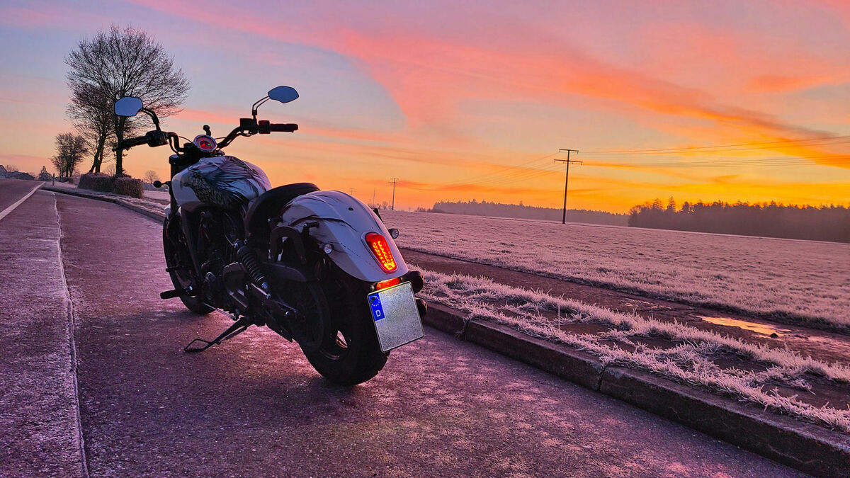 Indian Scout im Frost