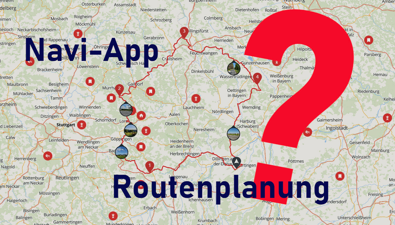 Unterschied zwischen Navi-App und Routenplanung