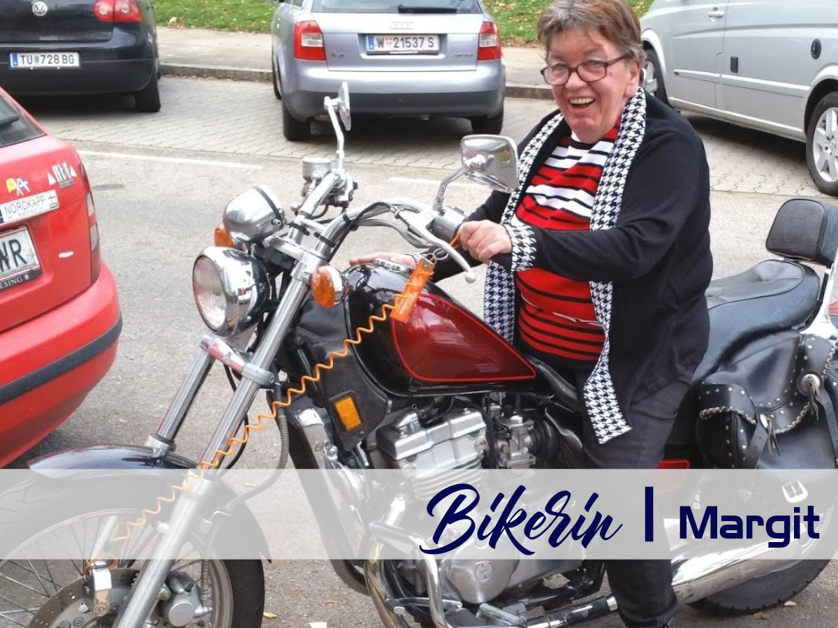 Bikerin Margit und ihr Ennio