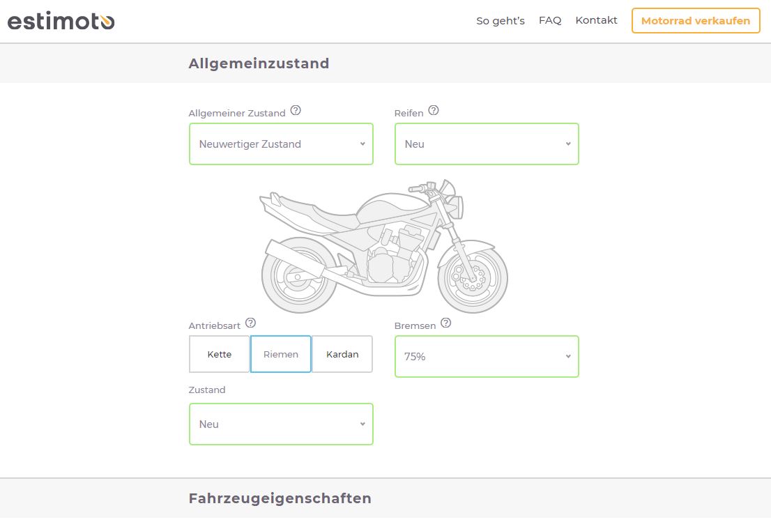 Allgemeinzustand angeben