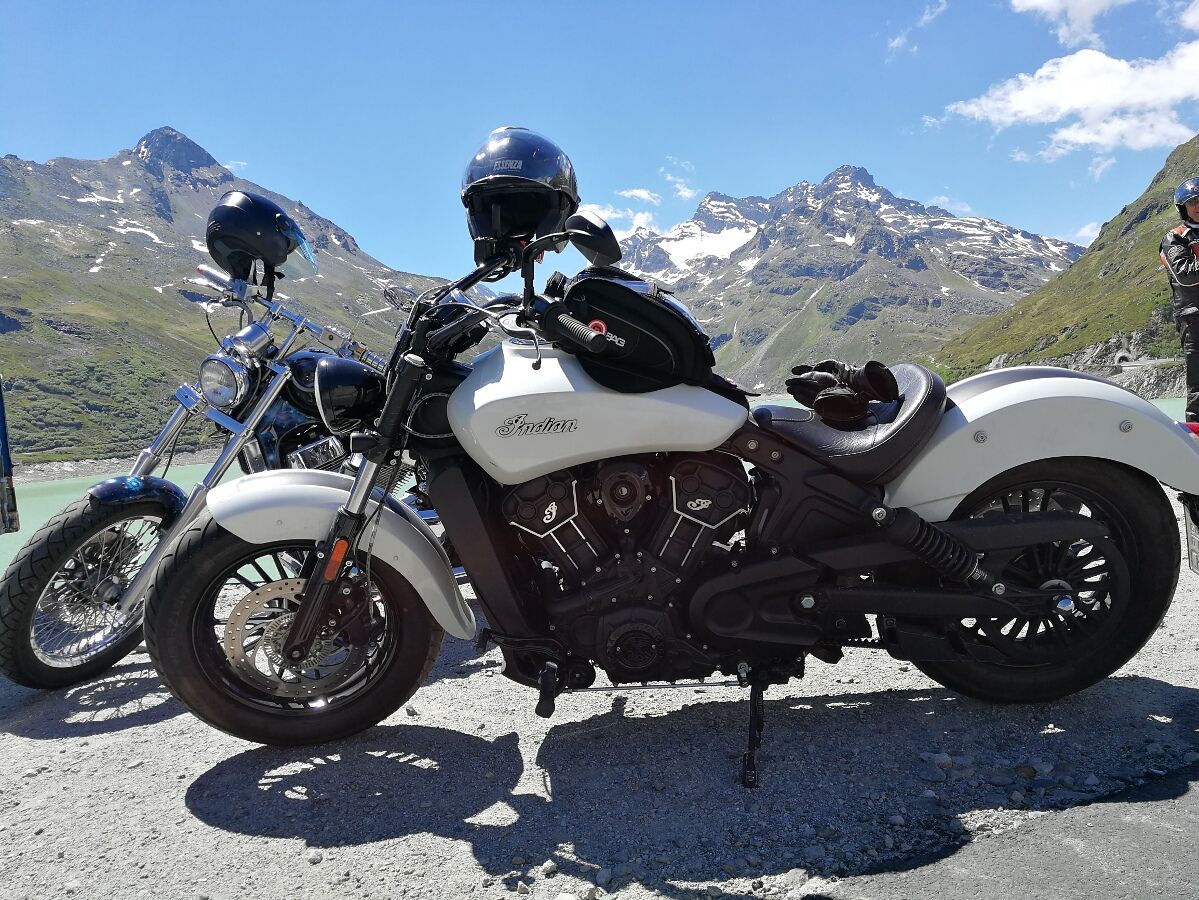 Silvretta Panorama Straße mit dem Motorrad