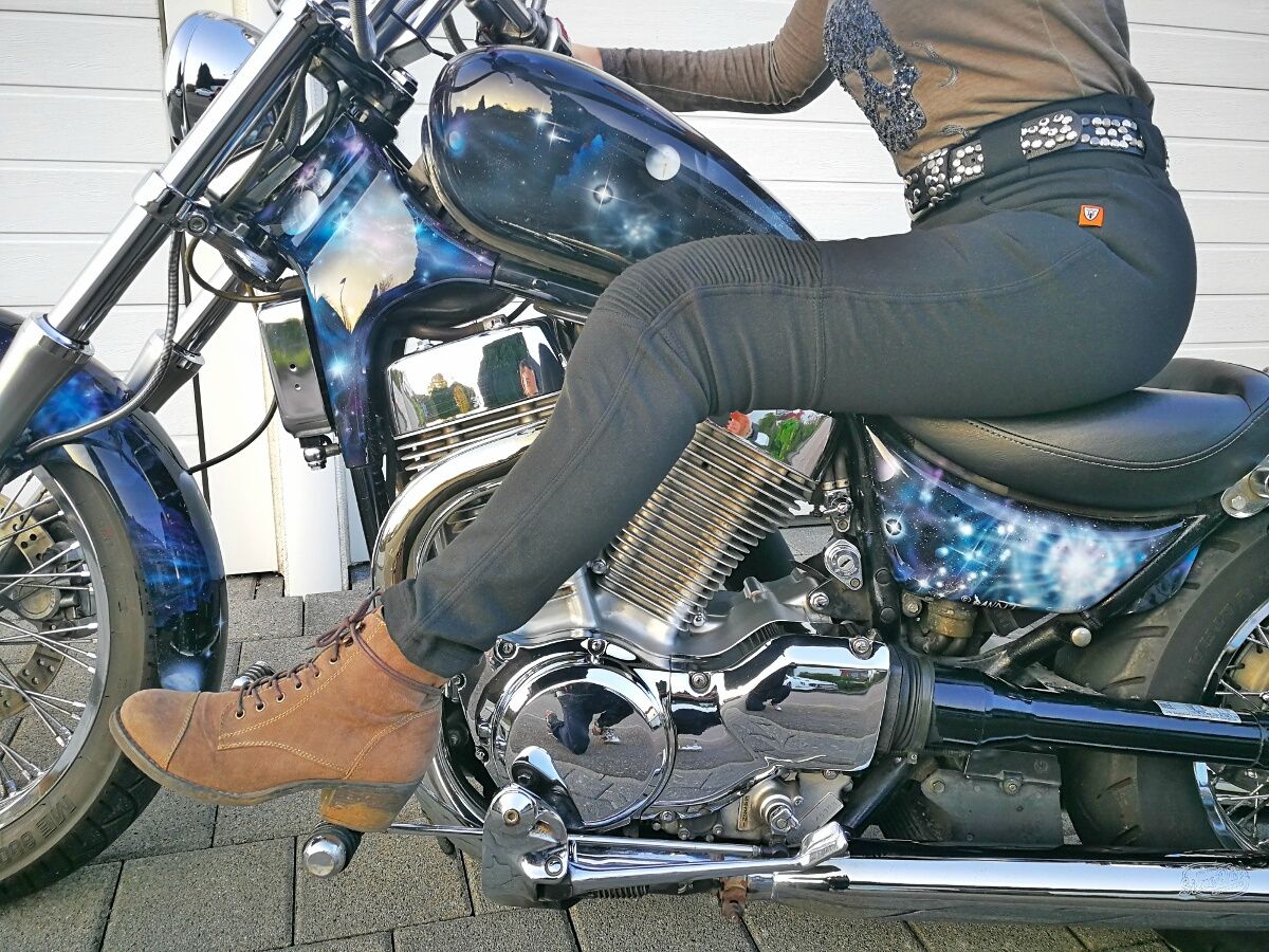 motogirl motorrad kevlar leggings