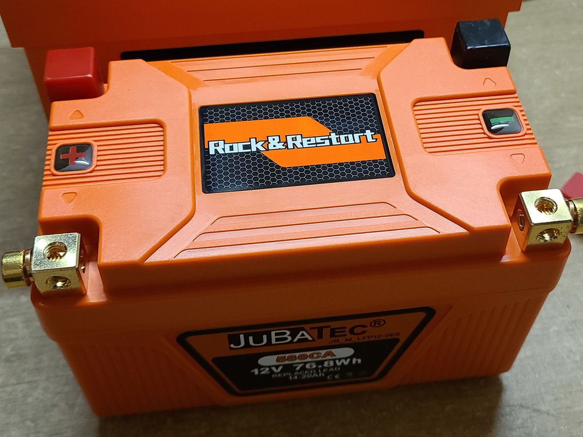 JuBaTec LiFePO4 Rock&Restart Batterie fürs Motorrad