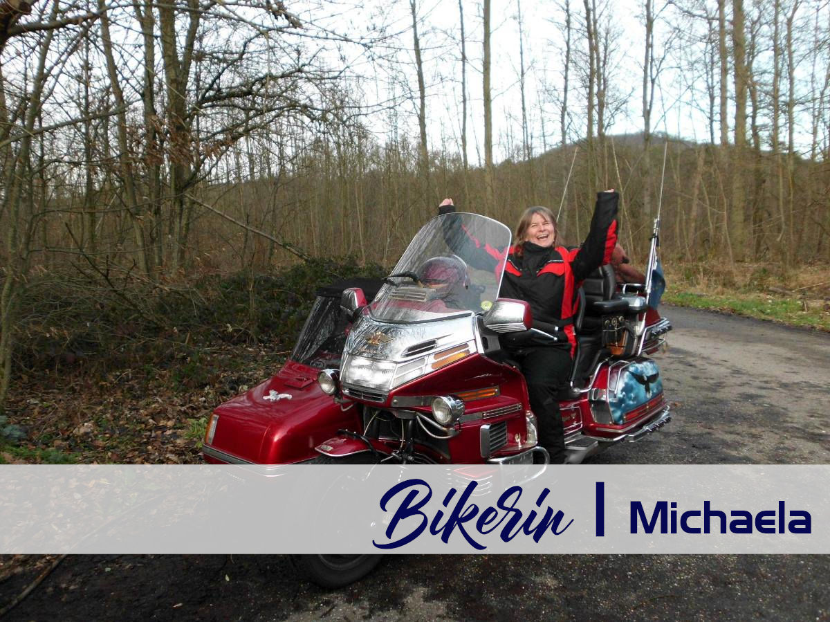 Bikerin Portrait Michaela