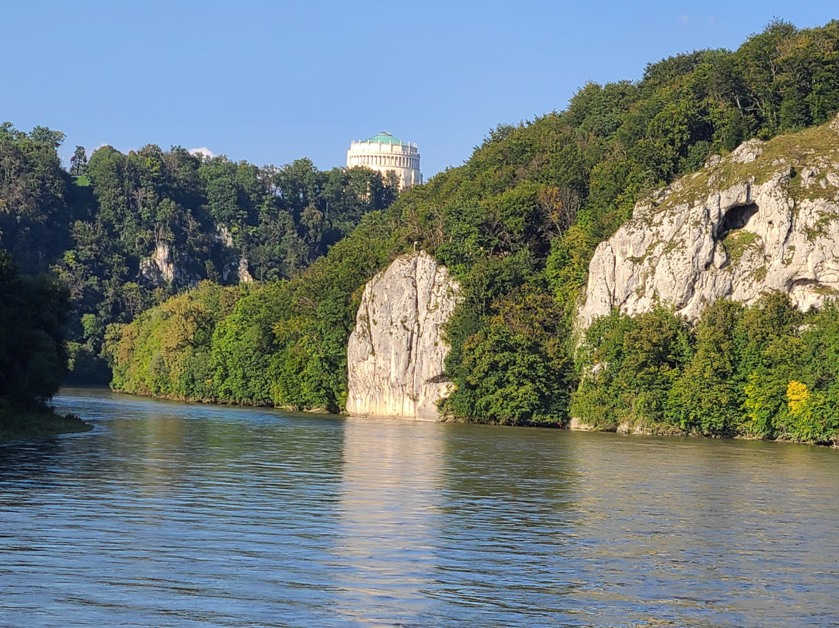 Donaudurchbruch bei Kelheim am Zusammenfluss Altmühl und Donau