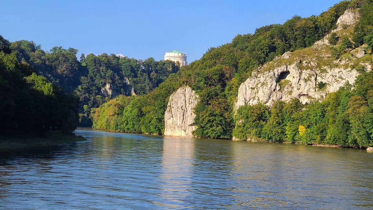 Donaudurchbruch mit Befreiungshalle