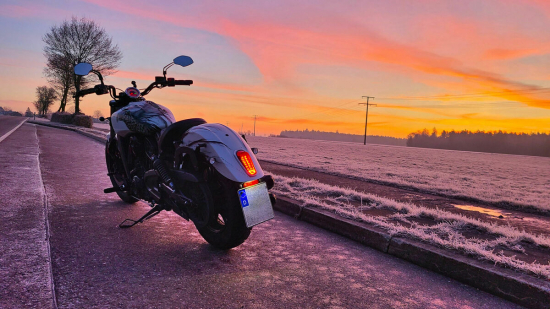 Indian Scout im Frost
