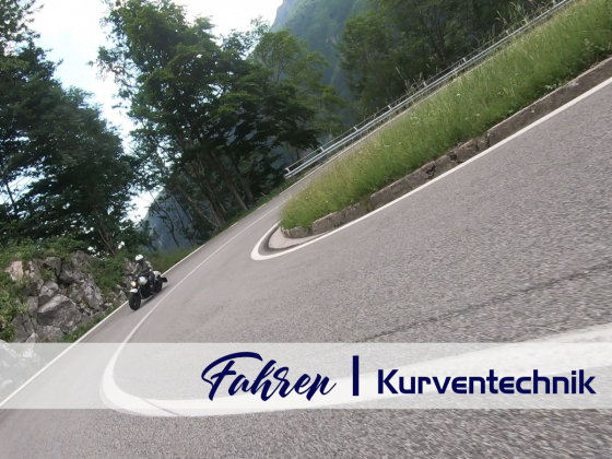 Kurven Fahrtechnik für Chopper