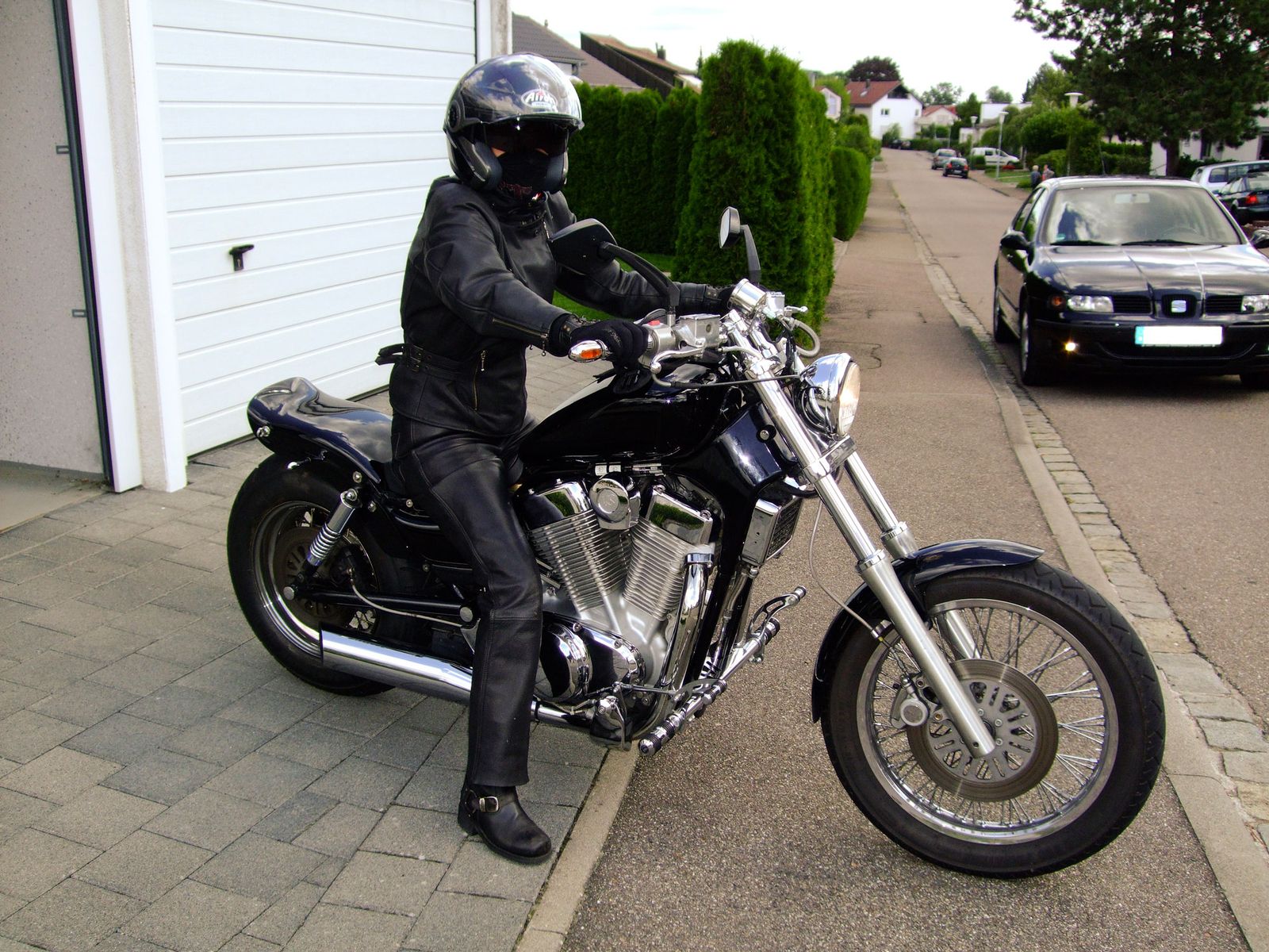 Motorradlederjacke für Damen